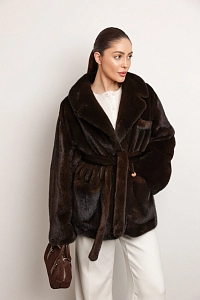 Норковая шуба жакет шоколад 