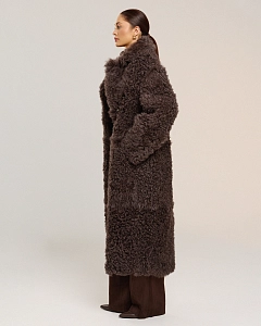 Двусторонняя шуба дубленка из овчины 