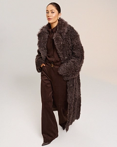 Двусторонняя шуба дубленка из овчины 